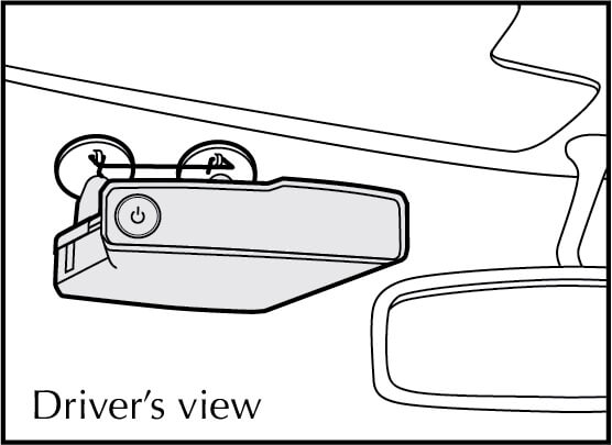 Diagram: Windshield mount V1